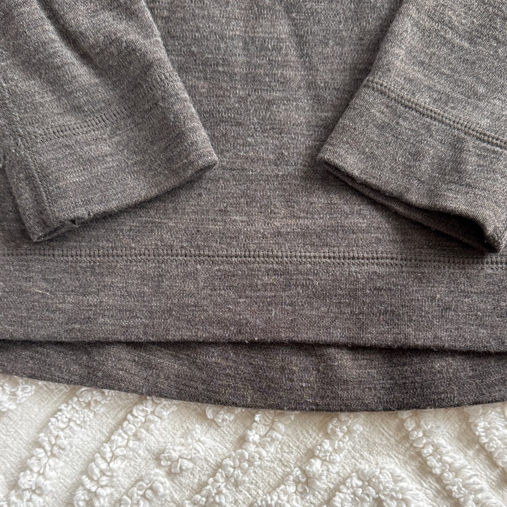 Smartwool Heather Brown Quarter-Zip Base Layer Medium - Picture 3 of 3